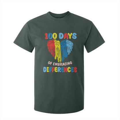 100 Days of School IEP T Shirt For Kid Embrace Differences Neurodiversity Autism ADHD
