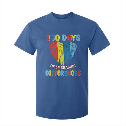 100 Days of School IEP T Shirt For Kid Embrace Differences Neurodiversity Autism ADHD