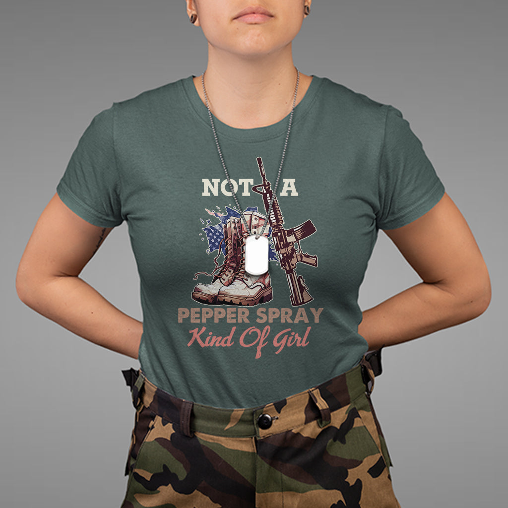 female-veteran-t-shirt-not-a-pepper-spray-kind-of-girl-american-flag-combat-boots