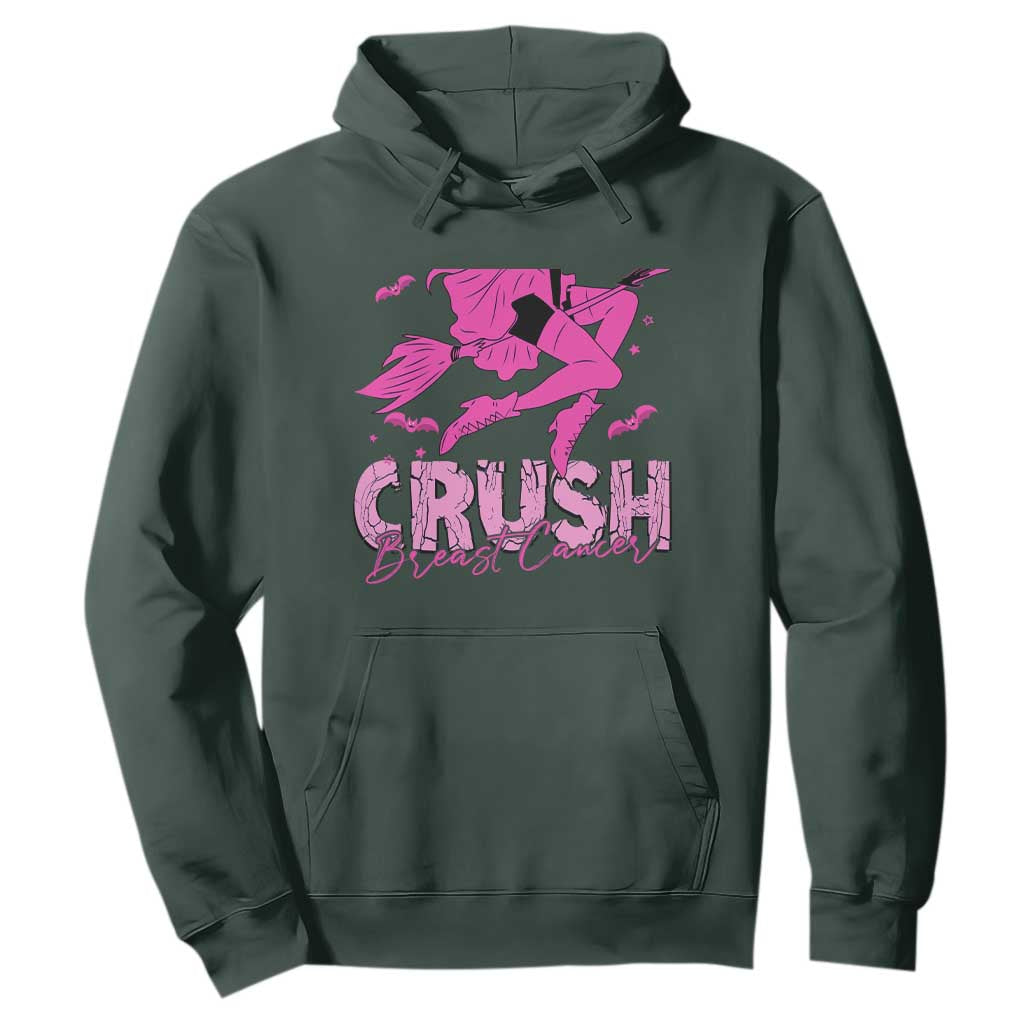 Breast Cancer Witch Hoodie Crush Pink Ribbon Halloween