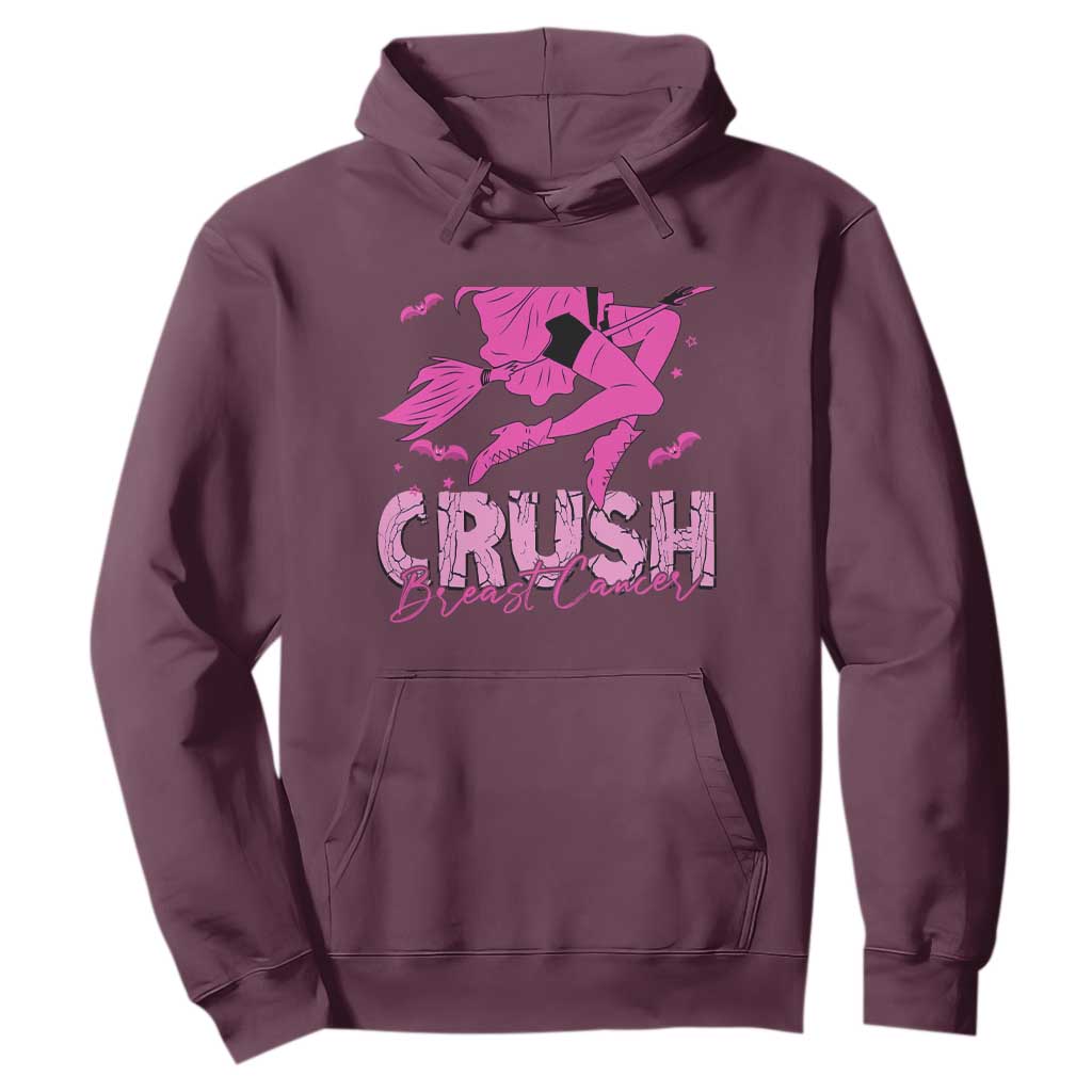 Breast Cancer Witch Hoodie Crush Pink Ribbon Halloween