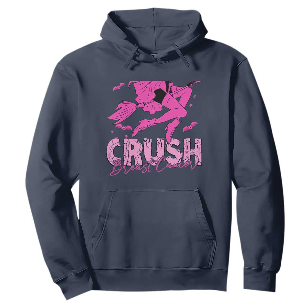 Breast Cancer Witch Hoodie Crush Pink Ribbon Halloween