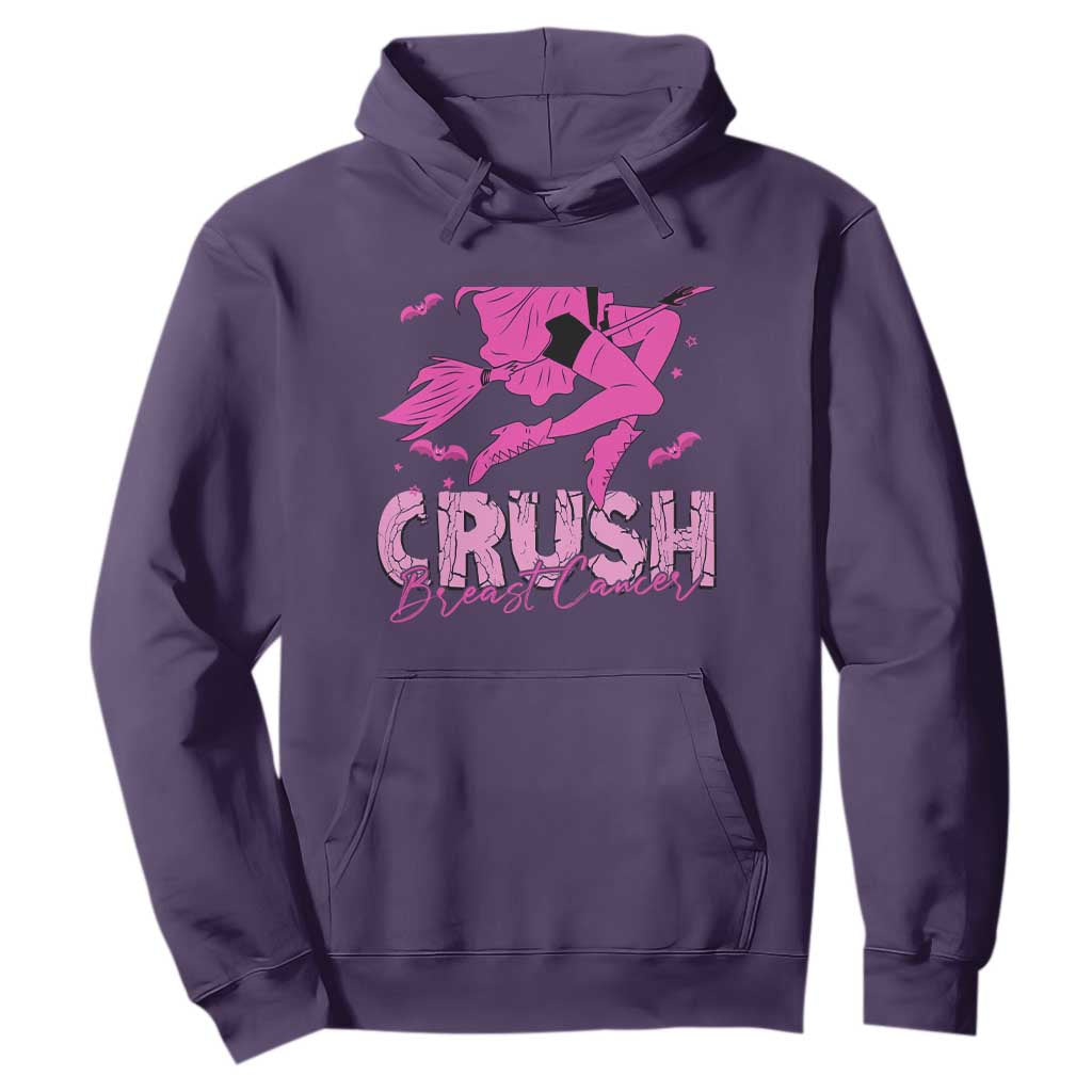 Breast Cancer Witch Hoodie Crush Pink Ribbon Halloween