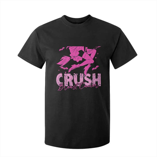 Breast Cancer Witch T Shirt For Kid Crush Pink Ribbon Halloween