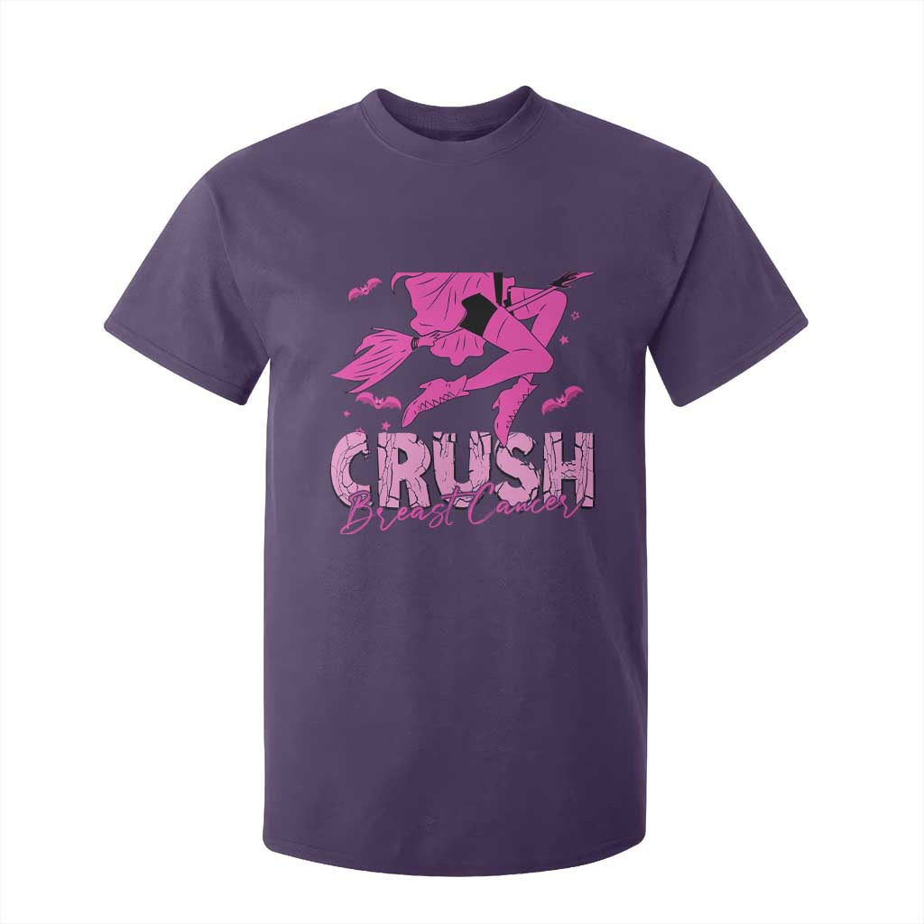 Breast Cancer Witch T Shirt For Kid Crush Pink Ribbon Halloween