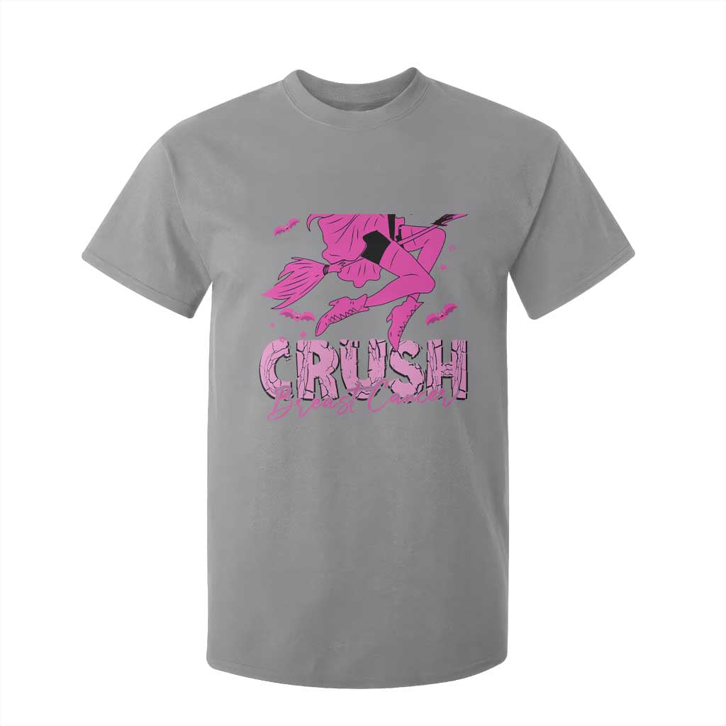 Breast Cancer Witch T Shirt For Kid Crush Pink Ribbon Halloween