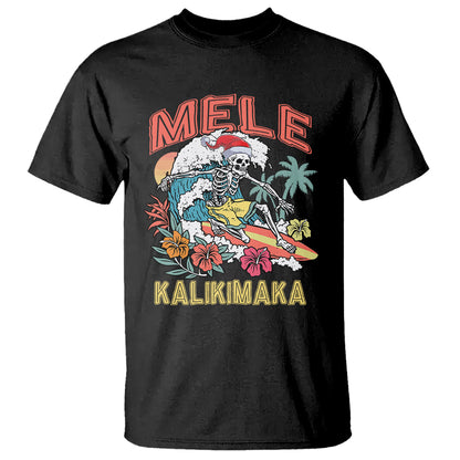 mele-kalikimaka-hawaiian-christmas-tropical-xmas-surfing-skeleton-t-shirt