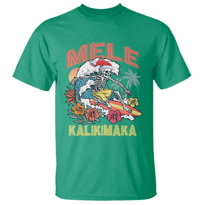 mele-kalikimaka-hawaiian-christmas-tropical-xmas-surfing-skeleton-t-shirt