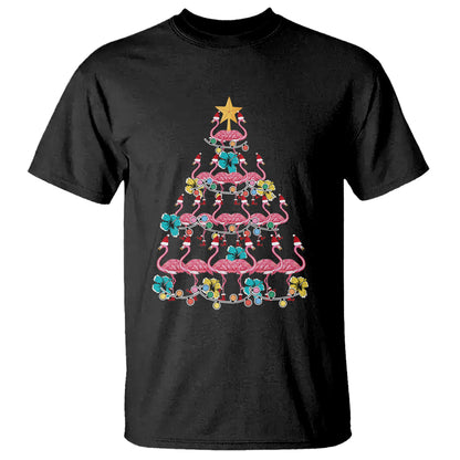 cute-pink-flamingo-christmas-tree-with-hibiscus-merry-xmas-t-shirt
