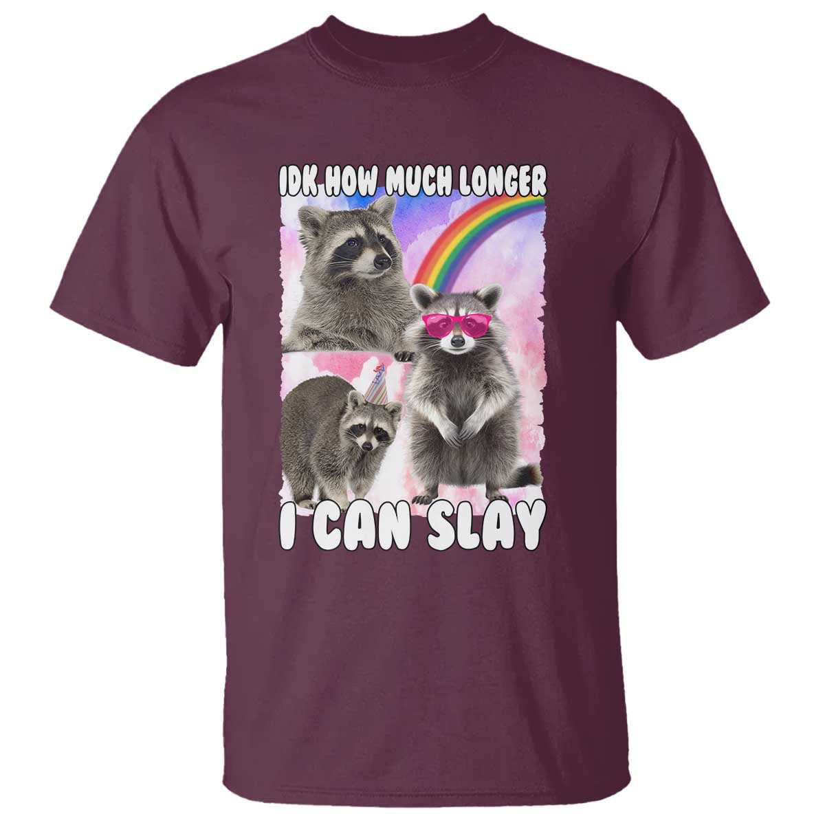 funny-raccoon-meme-t-shirt-idk-how-much-longer-i-can-slay