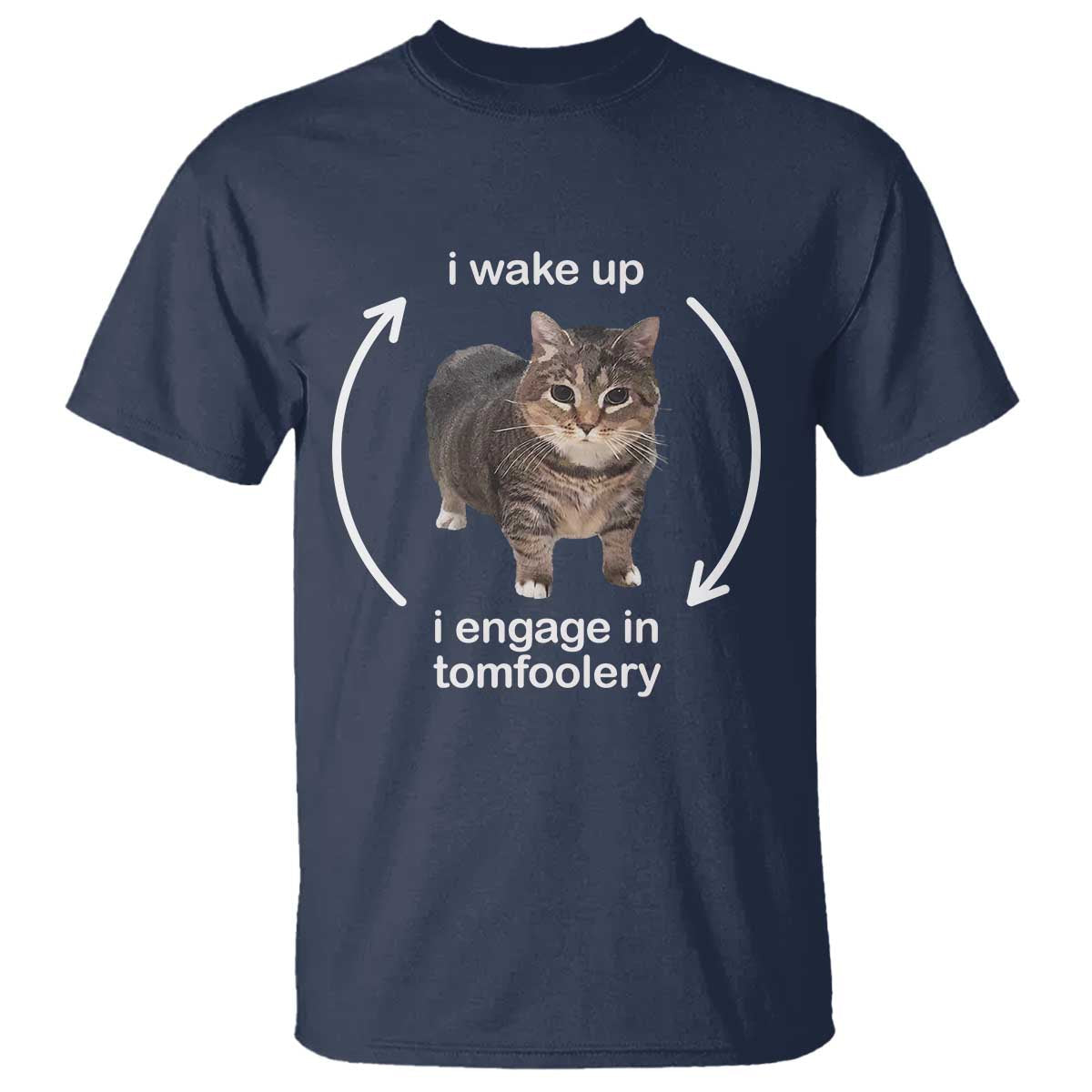 funny-silly-cat-meme-t-shirt-i-wake-up-i-engage-in-tomfoolery
