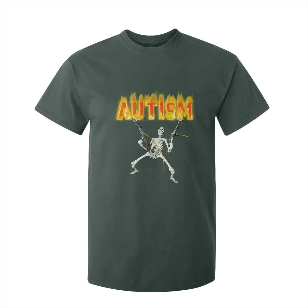 Autism Skeleton T Shirt For Kid Funny Oddly Specific Dank Meme