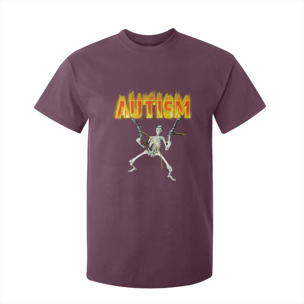 Autism Skeleton T Shirt For Kid Funny Oddly Specific Dank Meme