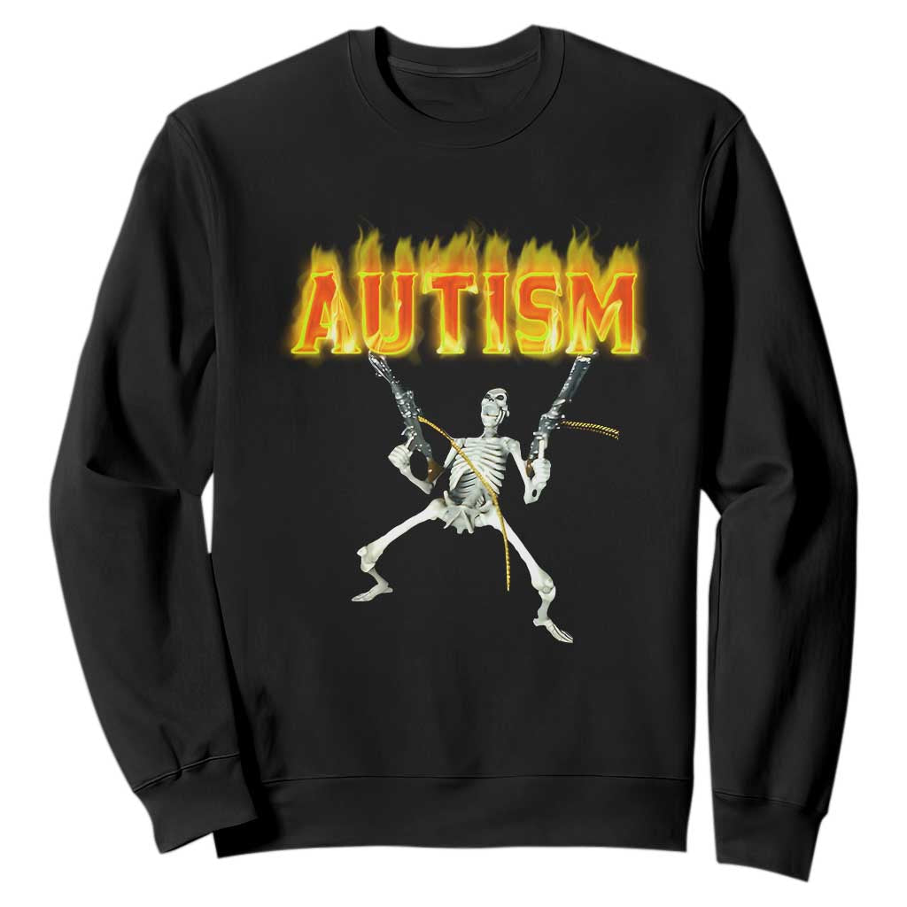 Autism Skeleton Sweatshirt Funny Oddly Specific Dank Meme