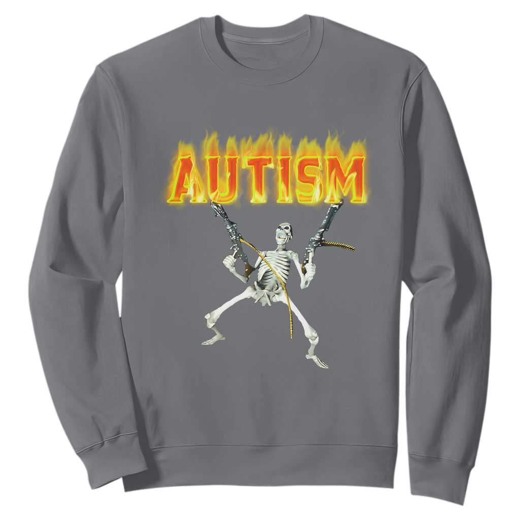 Autism Skeleton Sweatshirt Funny Oddly Specific Dank Meme