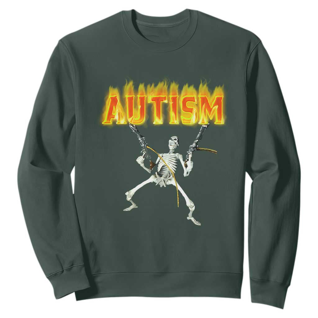 Autism Skeleton Sweatshirt Funny Oddly Specific Dank Meme