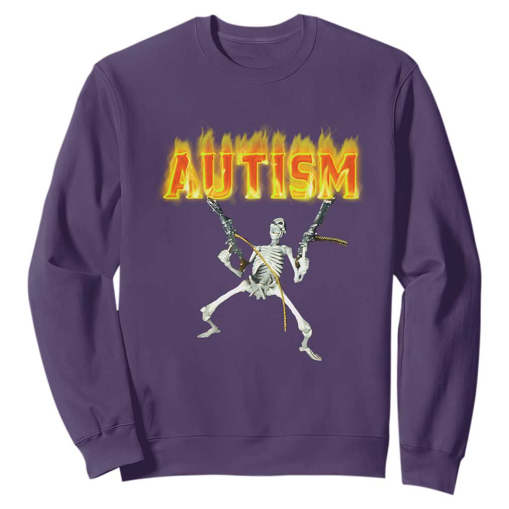 Autism Skeleton Sweatshirt Funny Oddly Specific Dank Meme