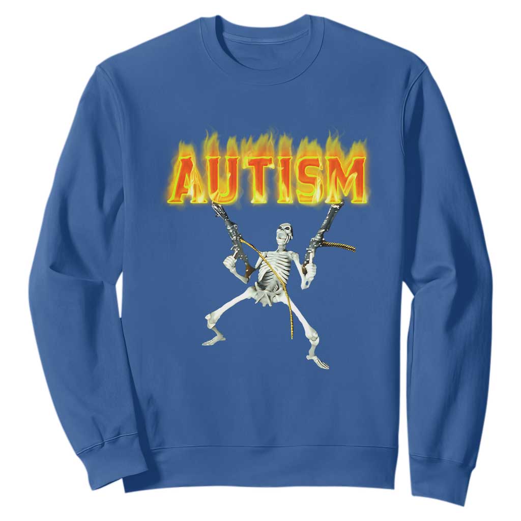 Autism Skeleton Sweatshirt Funny Oddly Specific Dank Meme