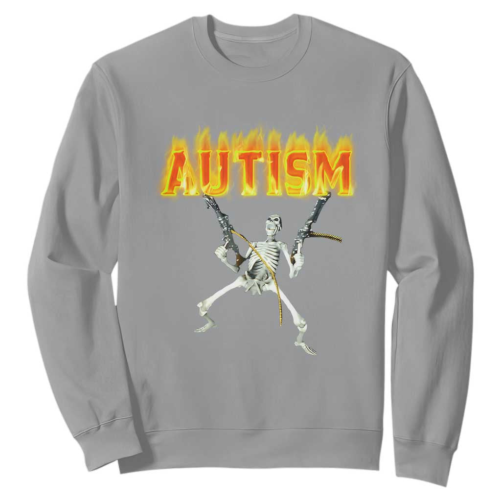 Autism Skeleton Sweatshirt Funny Oddly Specific Dank Meme