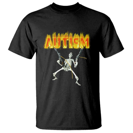 Autism Skeleton T Shirt Funny Oddly Specific Dank Meme
