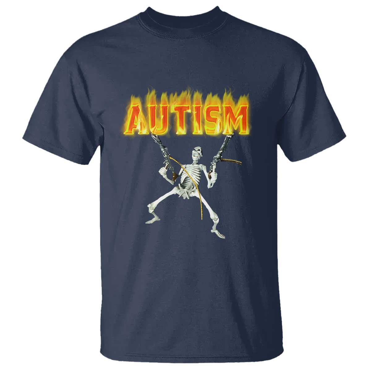 Autism Skeleton T Shirt Funny Oddly Specific Dank Meme