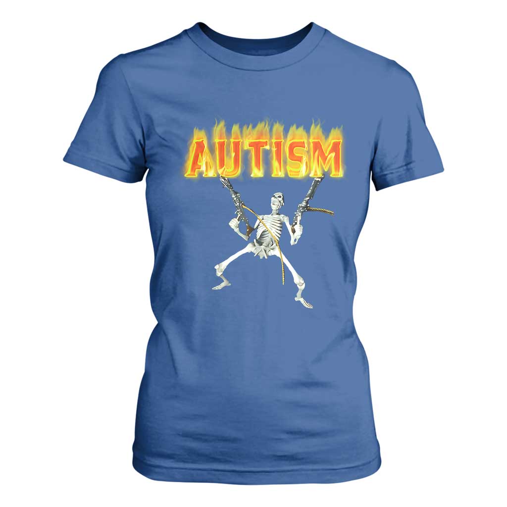 Autism Skeleton T Shirt For Women Funny Oddly Specific Dank Meme