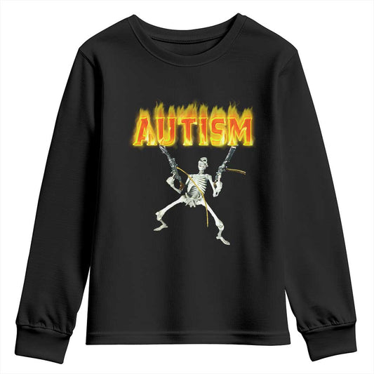 Autism Skeleton Youth Sweatshirt Funny Oddly Specific Dank Meme