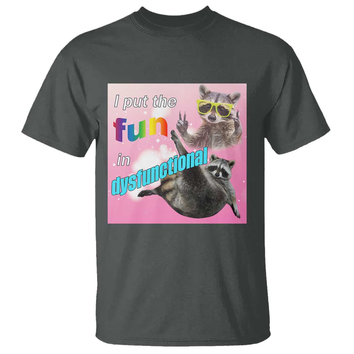 funny-raccoon-meme-t-shirt-i-put-the-fun-in-dysfunctional
