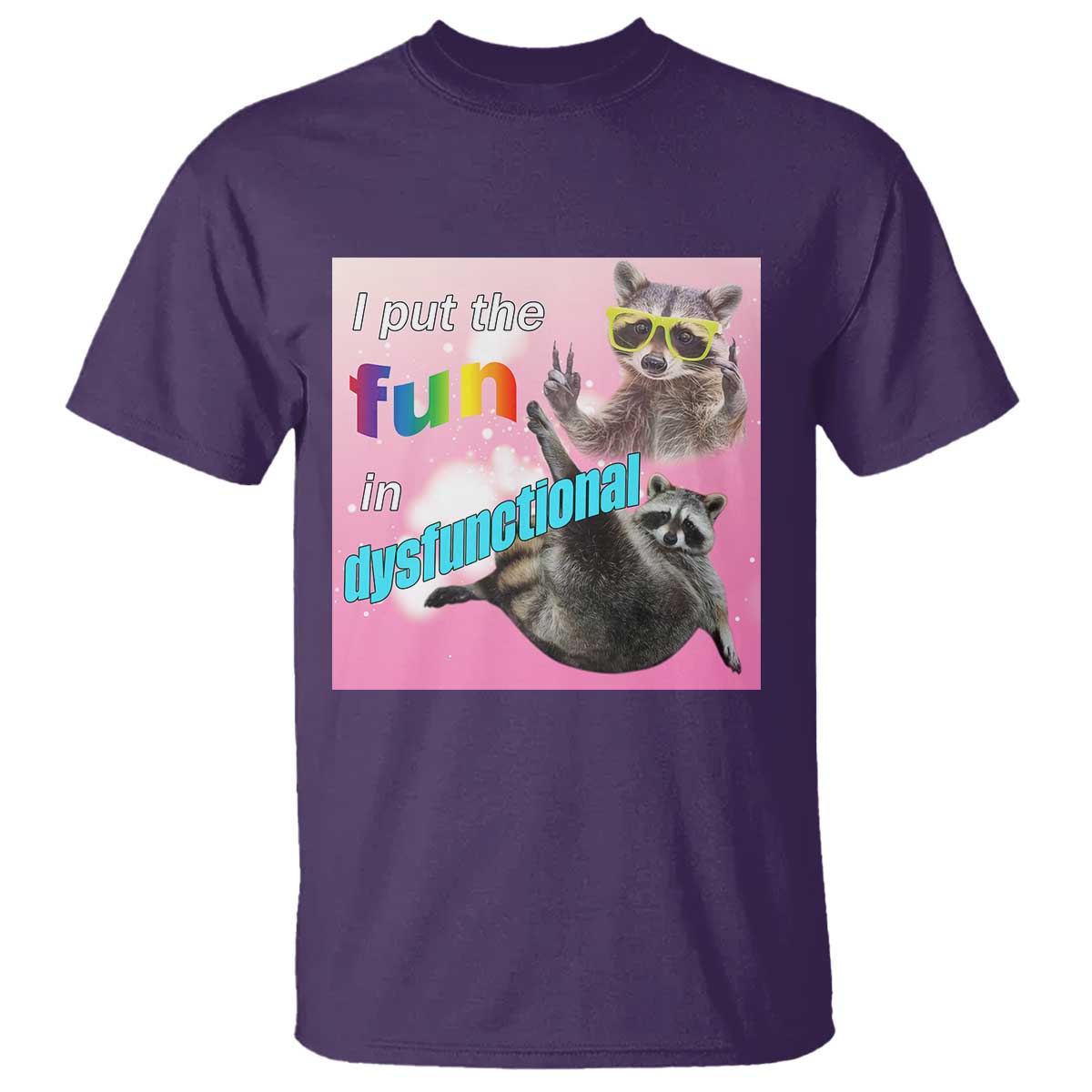 funny-raccoon-meme-t-shirt-i-put-the-fun-in-dysfunctional