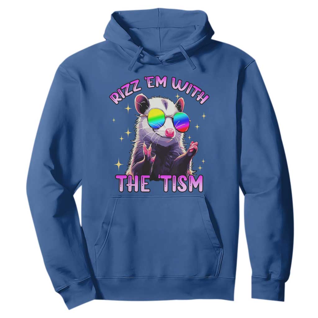 Funny Autism Opossum Hoodie Rizz Em With The Tism Meme Autistic
