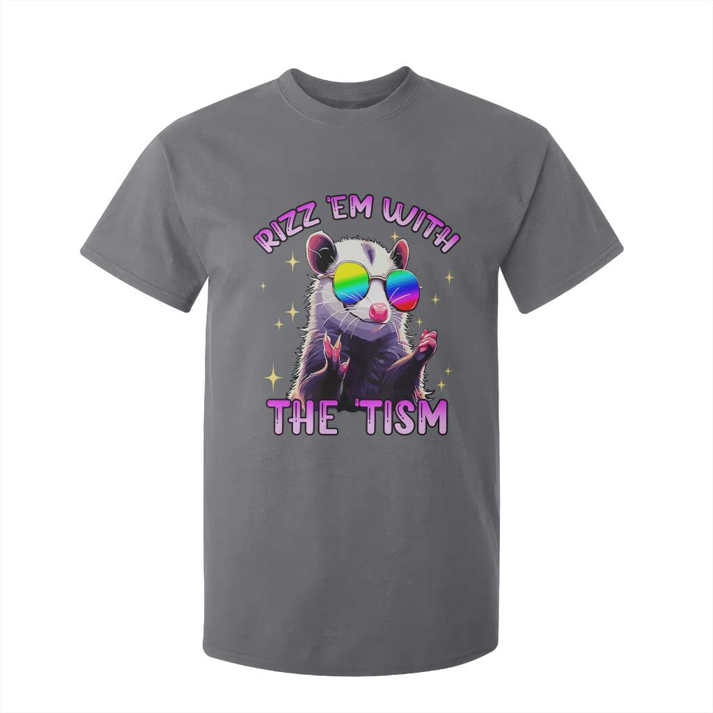 Funny Autism Opossum T Shirt For Kid Rizz Em With The Tism Meme Autistic