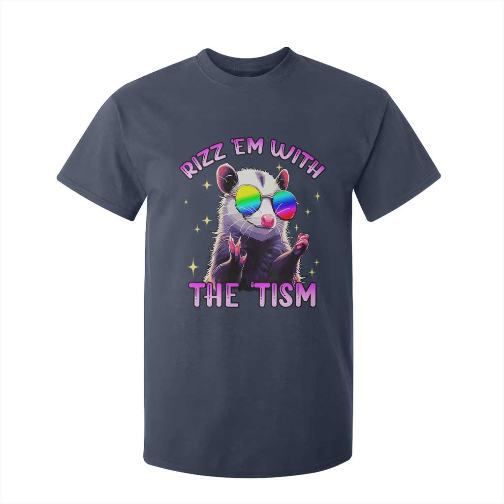 Funny Autism Opossum T Shirt For Kid Rizz Em With The Tism Meme Autistic