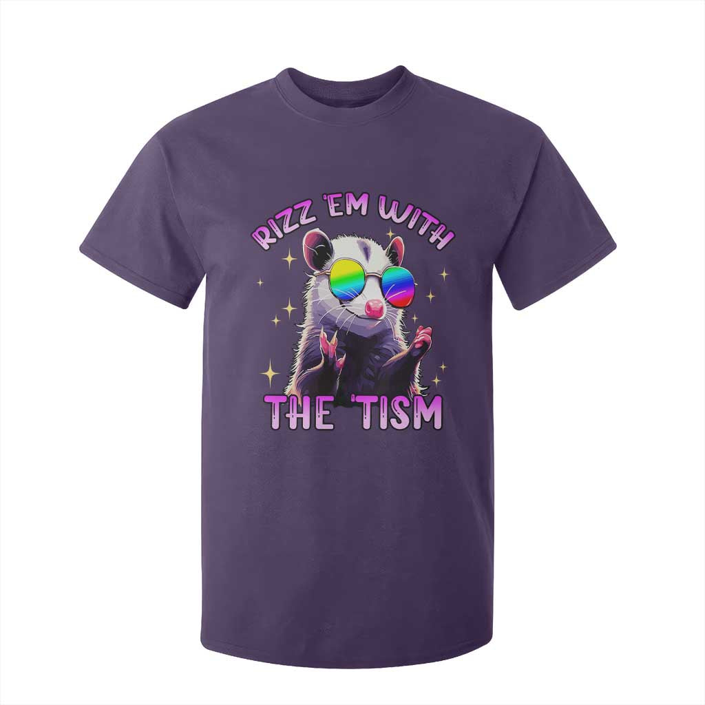 Funny Autism Opossum T Shirt For Kid Rizz Em With The Tism Meme Autistic