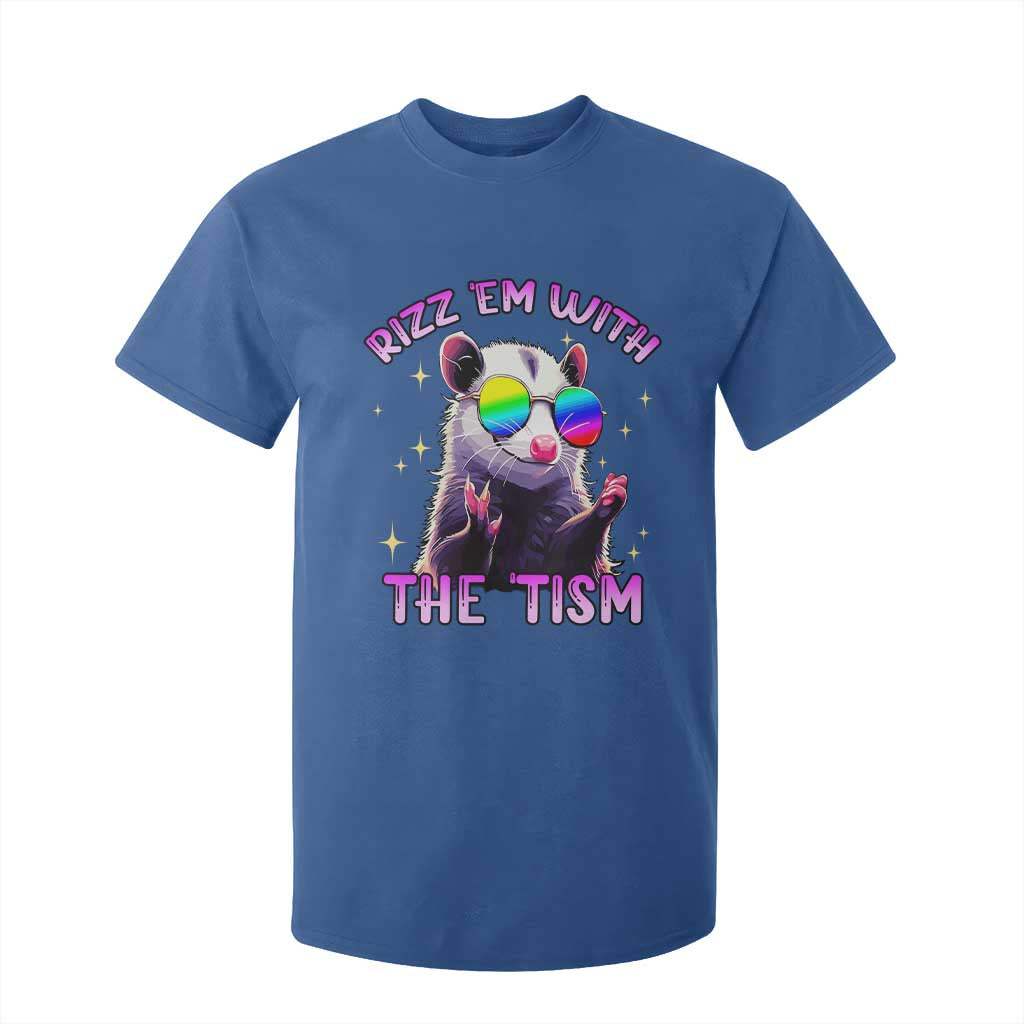 Funny Autism Opossum T Shirt For Kid Rizz Em With The Tism Meme Autistic