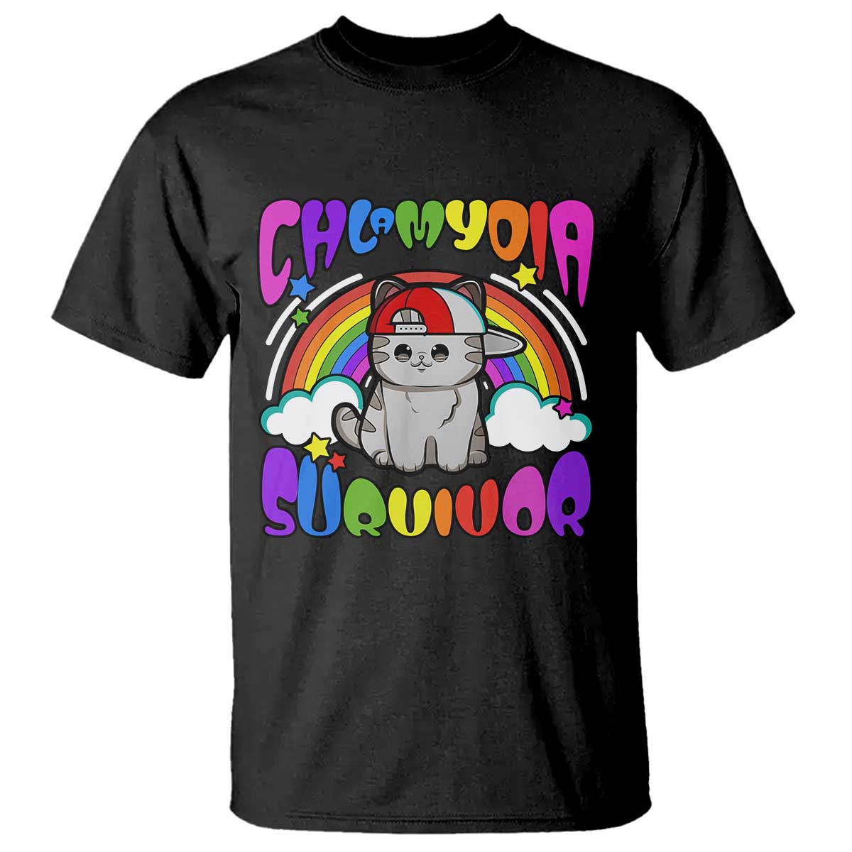 chlamydia-survivor-cat-meme-t-shirt-funny-y2k-inappropriate-humor