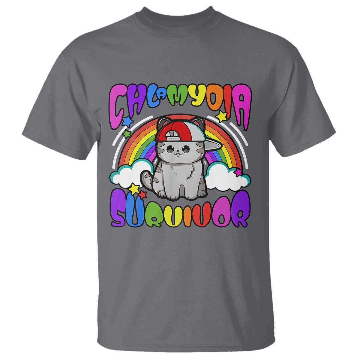 chlamydia-survivor-cat-meme-t-shirt-funny-y2k-inappropriate-humor