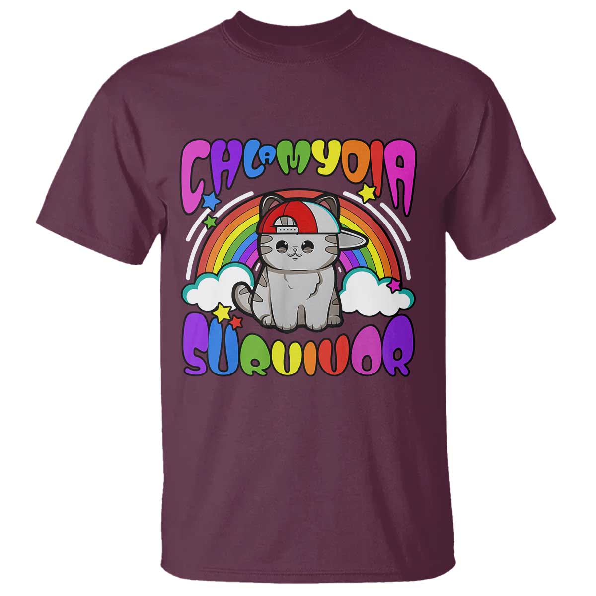 chlamydia-survivor-cat-meme-t-shirt-funny-y2k-inappropriate-humor
