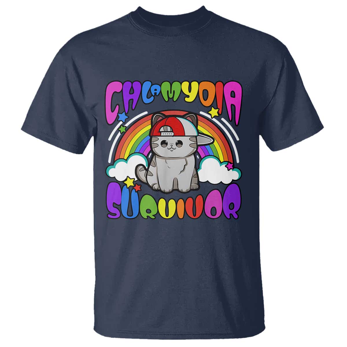 chlamydia-survivor-cat-meme-t-shirt-funny-y2k-inappropriate-humor