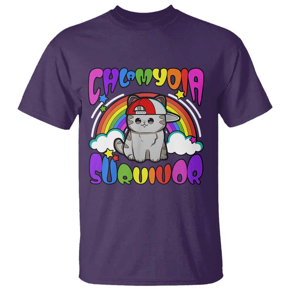 chlamydia-survivor-cat-meme-t-shirt-funny-y2k-inappropriate-humor