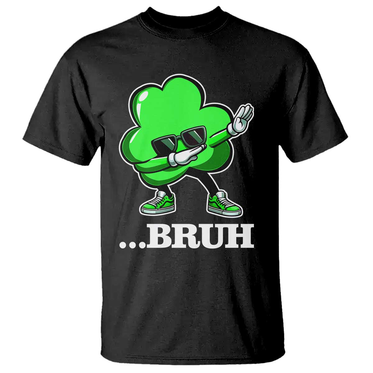funny-dabbing-shamrock-t-shirt-bruh-st-patricks-day