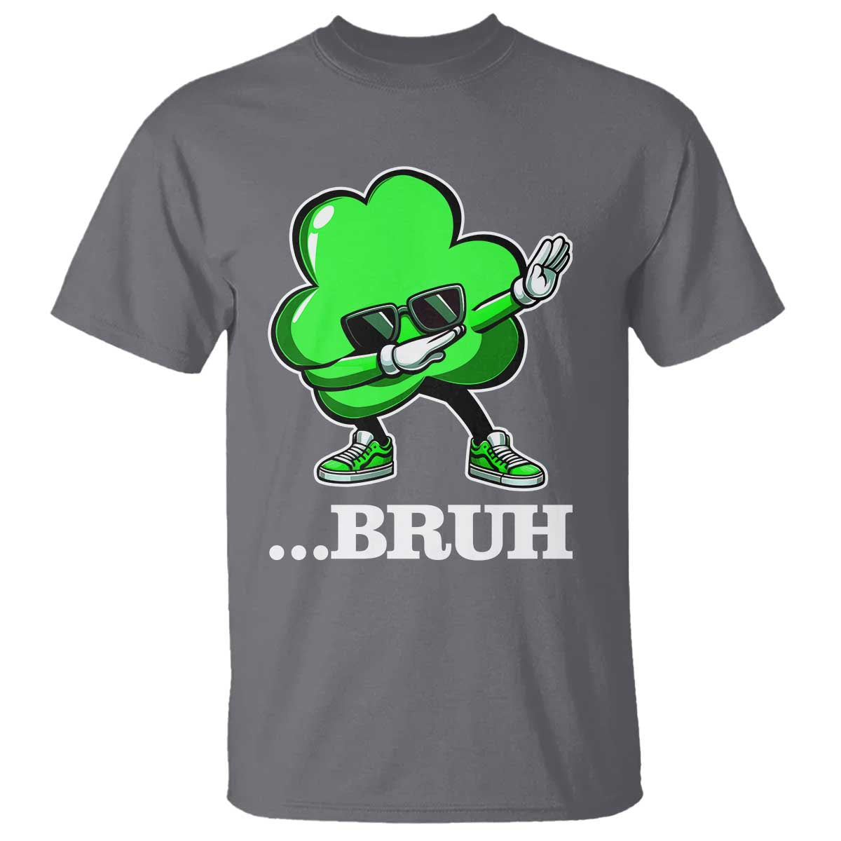 funny-dabbing-shamrock-t-shirt-bruh-st-patricks-day