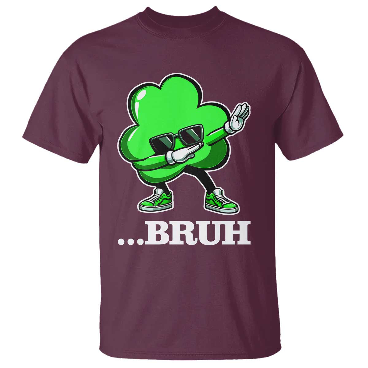 funny-dabbing-shamrock-t-shirt-bruh-st-patricks-day