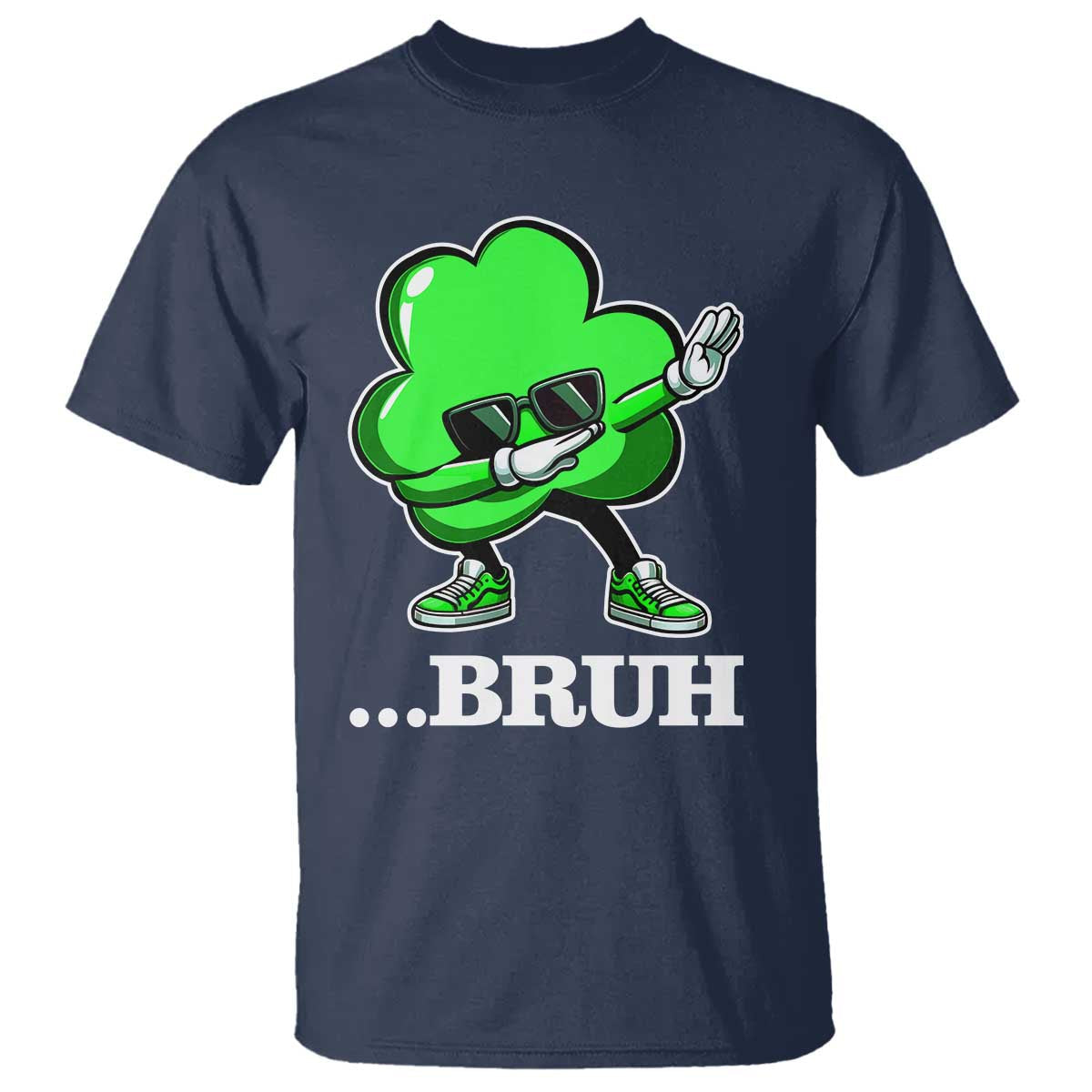 funny-dabbing-shamrock-t-shirt-bruh-st-patricks-day