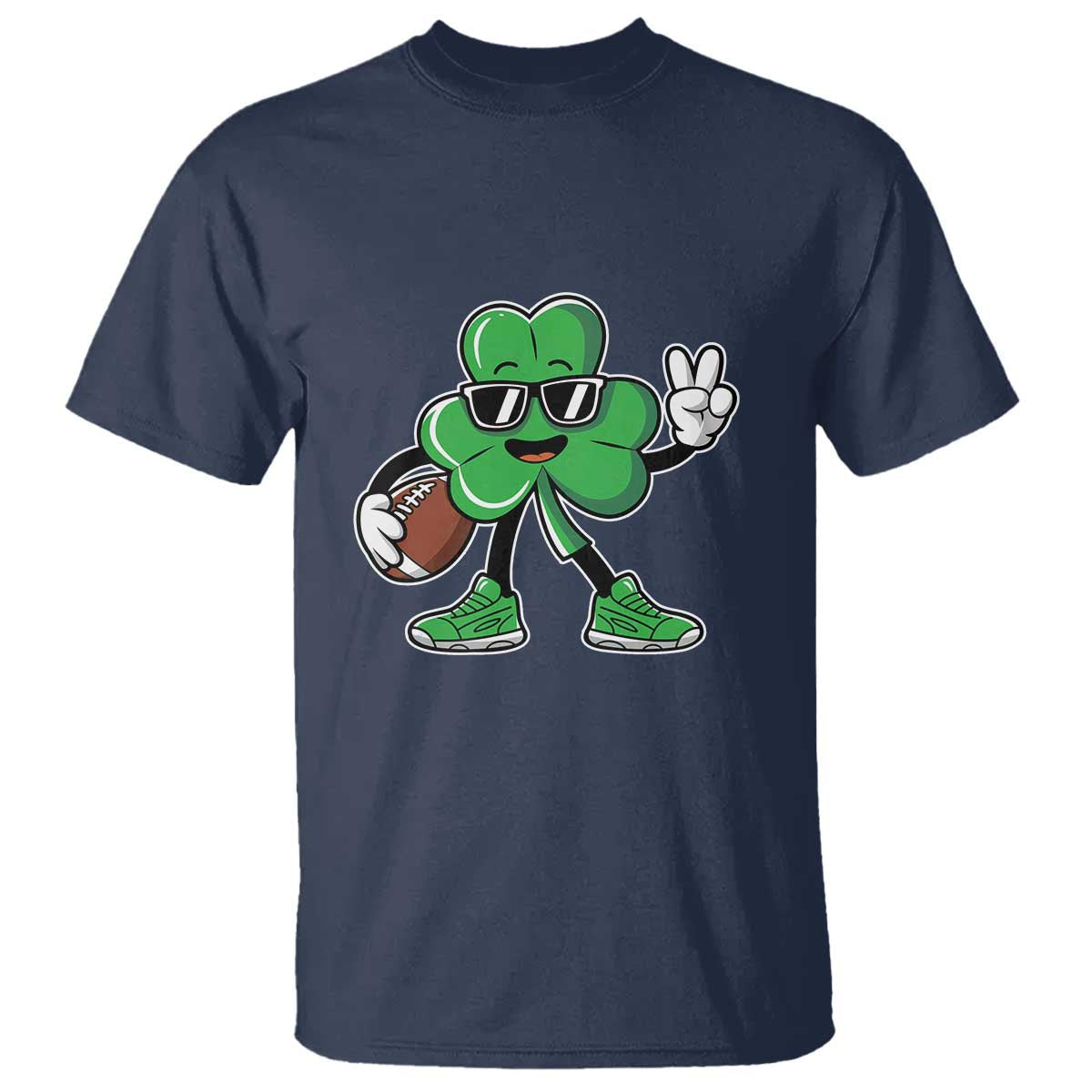 st-patricks-day-lucky-shamrock-football-t-shirt-sport-lover-gift