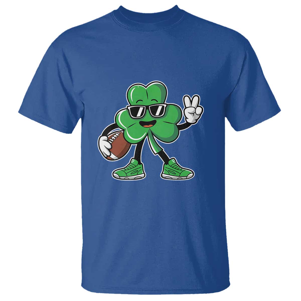 st-patricks-day-lucky-shamrock-football-t-shirt-sport-lover-gift