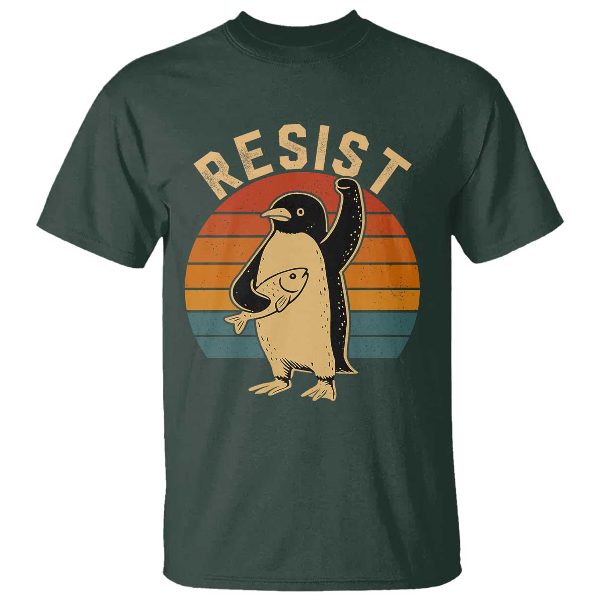 funny-penguin-resist-t-shirt-funny-penguin-resist-penguins-protest-against-tariffs
