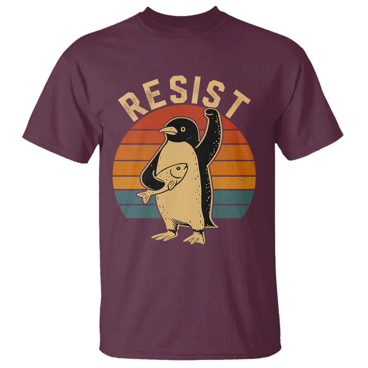 funny-penguin-resist-t-shirt-funny-penguin-resist-penguins-protest-against-tariffs