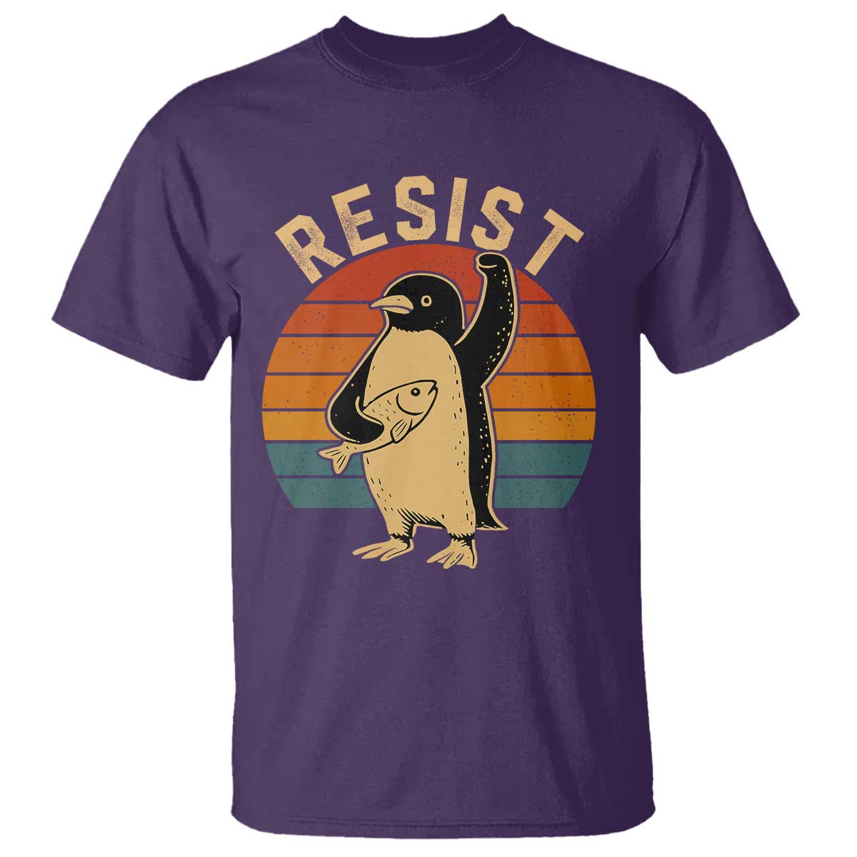 funny-penguin-resist-t-shirt-funny-penguin-resist-penguins-protest-against-tariffs