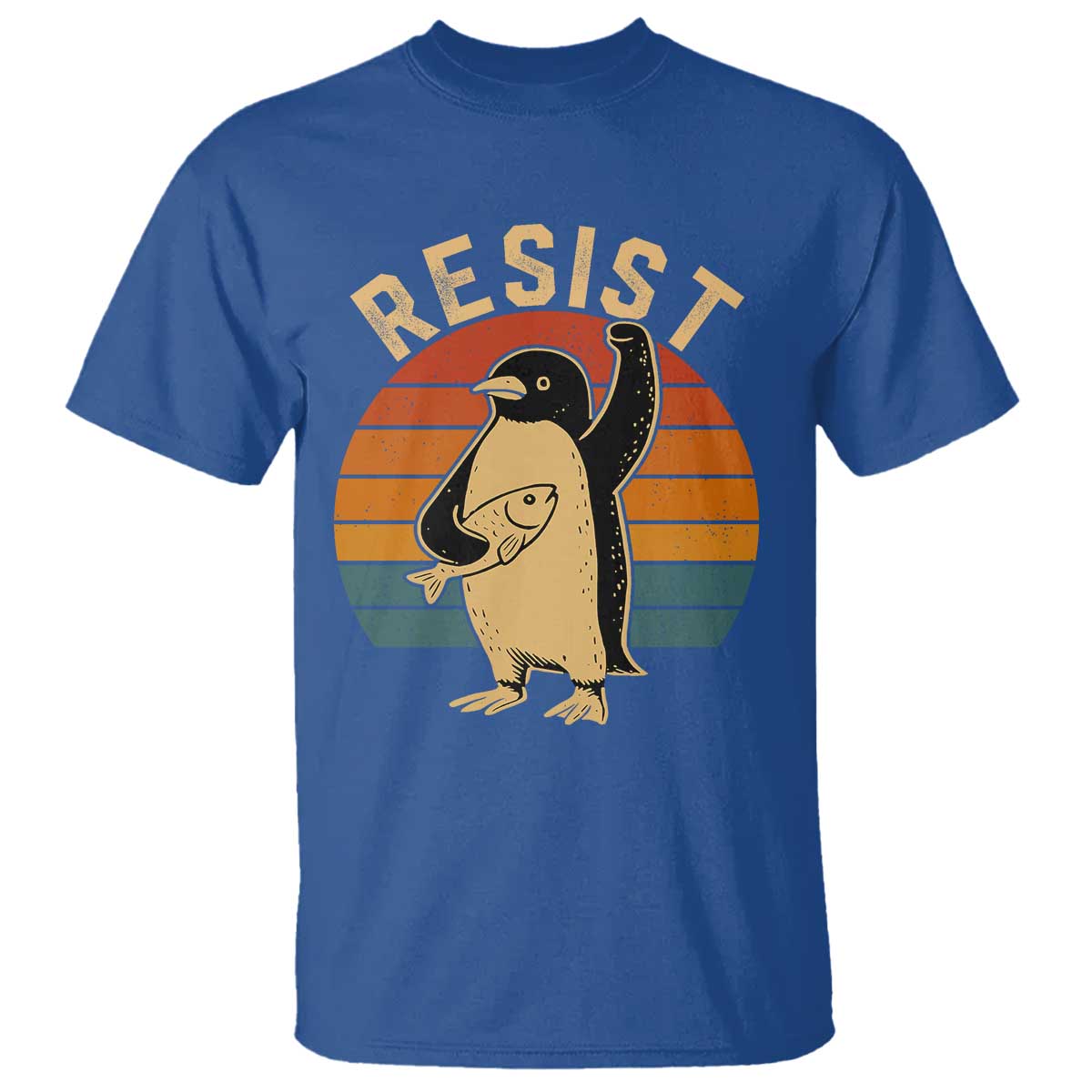 funny-penguin-resist-t-shirt-funny-penguin-resist-penguins-protest-against-tariffs
