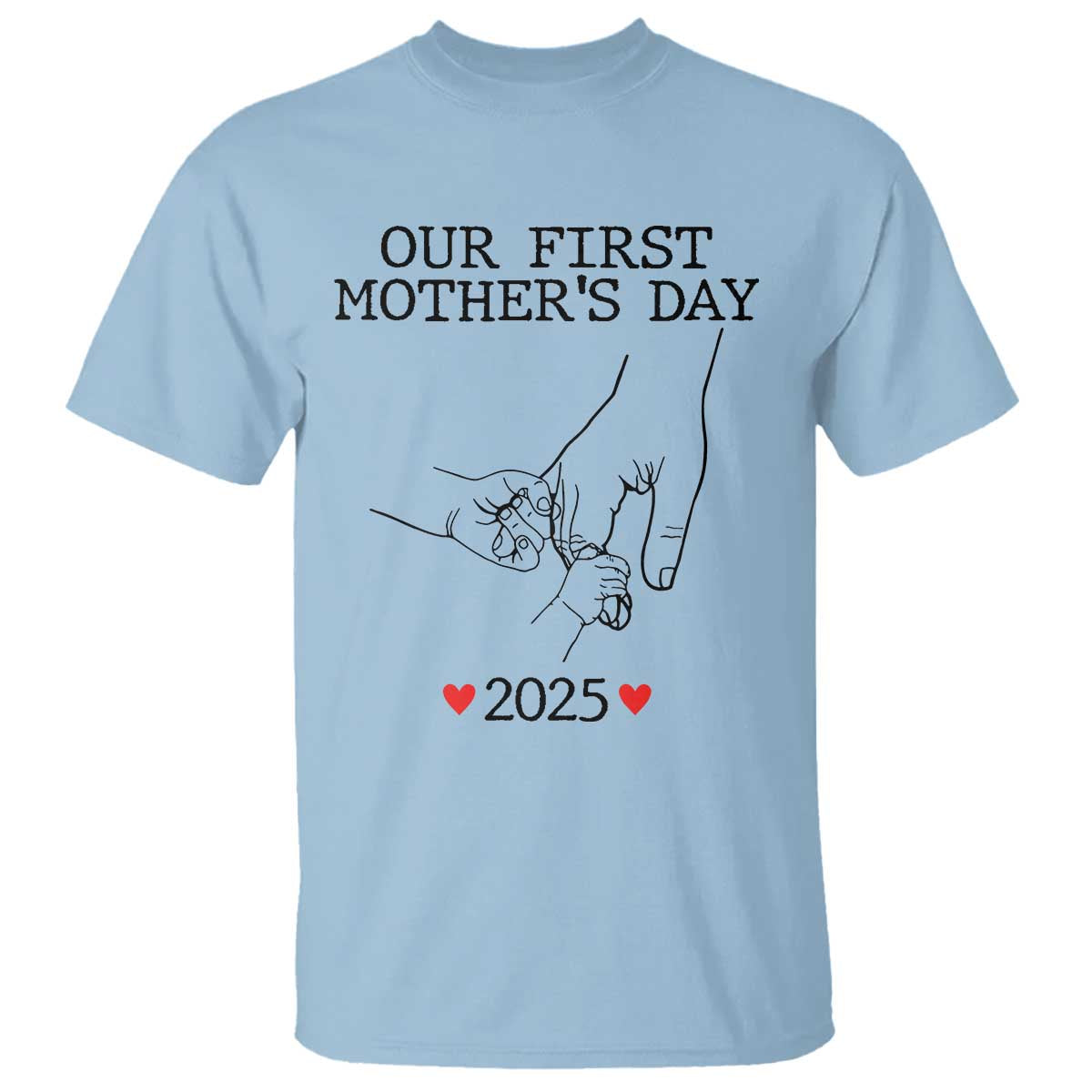 new-mom-of-twins-est-2025-t-shirt-first-mothers-day-matching-gift-light